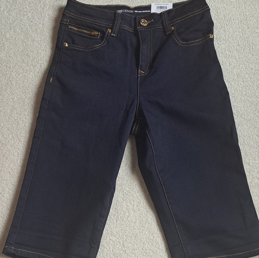 INC Denim Bermuda Shorts NWT - Picture 3 of 5